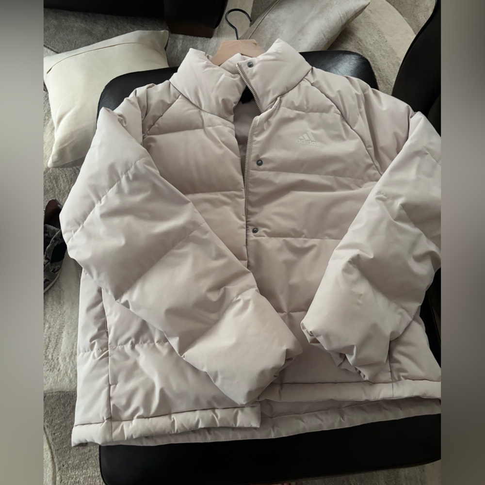 Adidas Women's Beige Puffer Coat